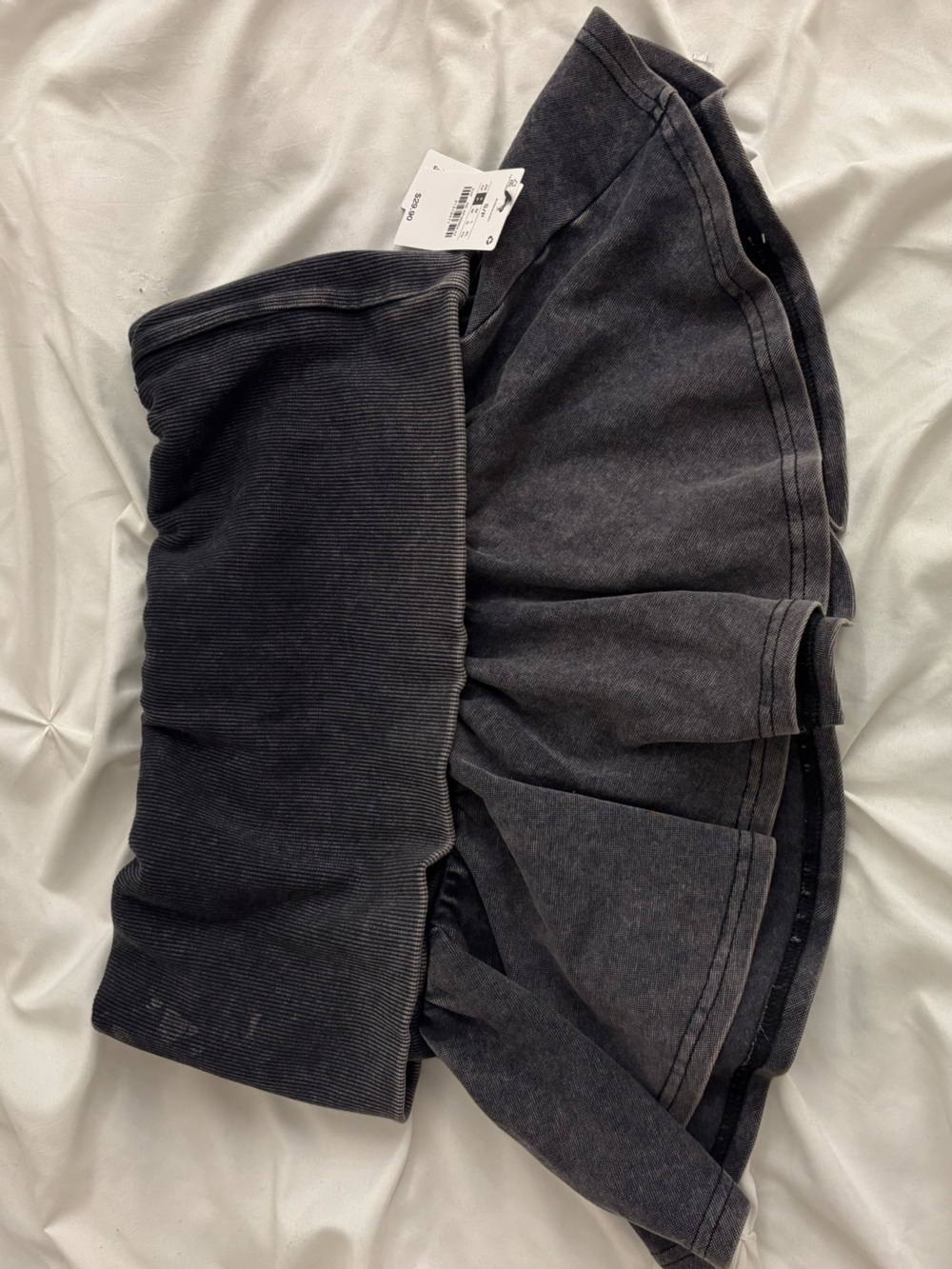 Ardene Acid Wash Fold Over Skirt